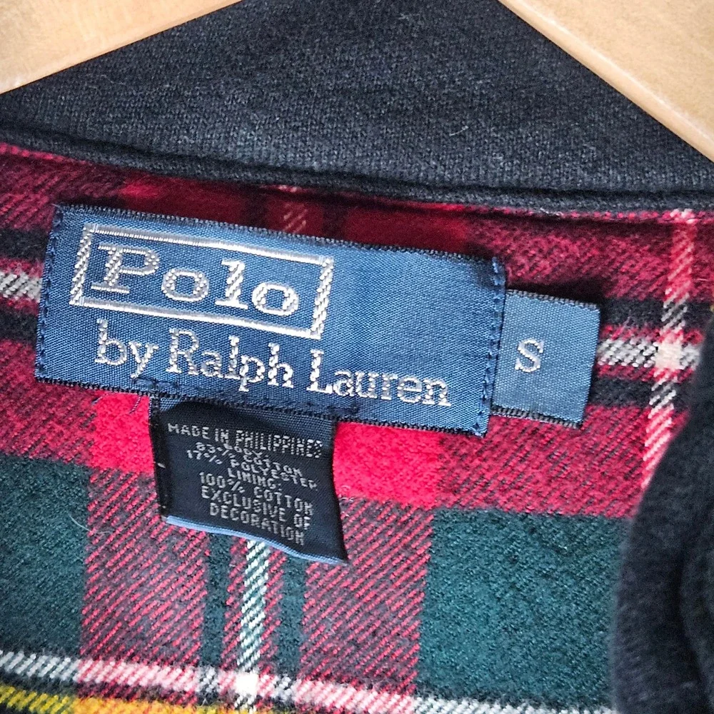 Polo Ralph Lauren Mens Puffer‎ Vest Plaid Lined Interior